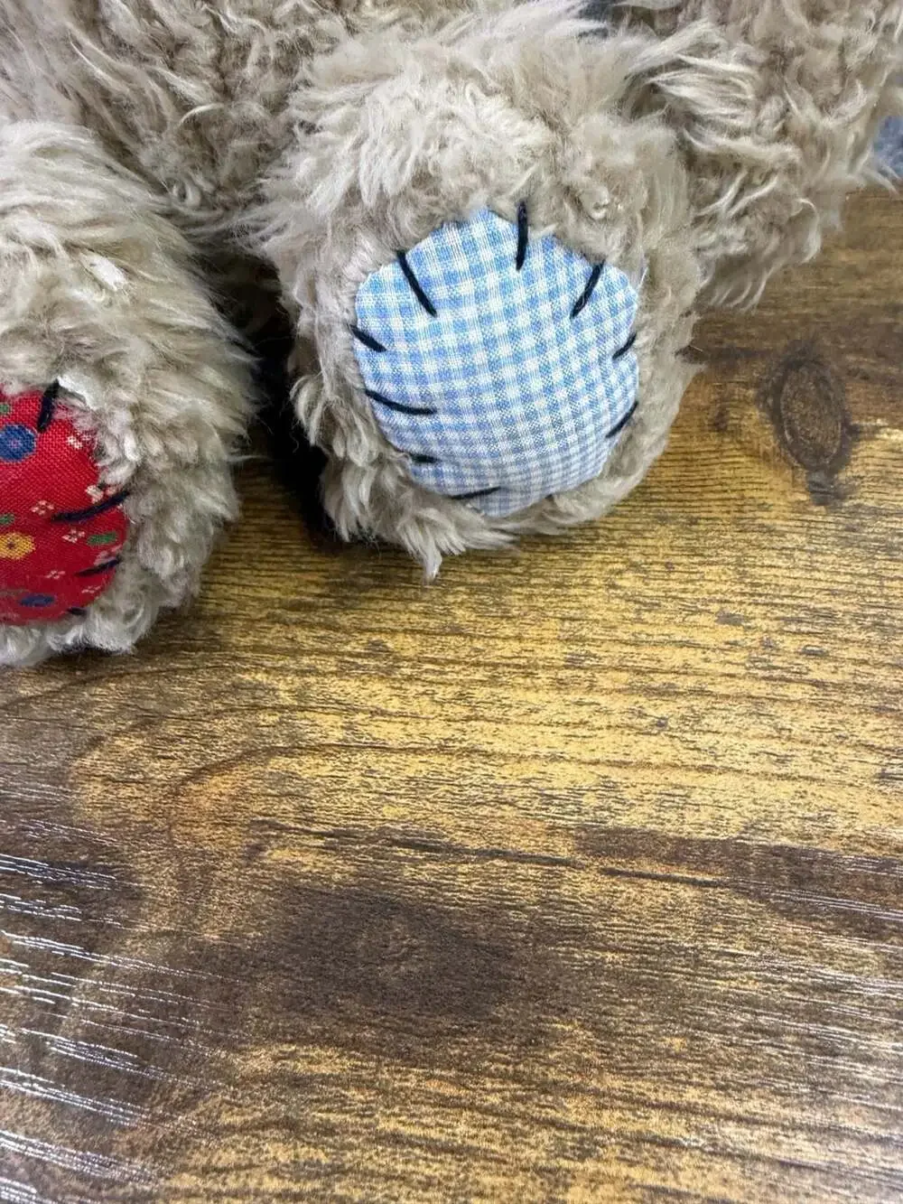 Vintage 1992 Ganz The Heritage Collection Cuddle Bear with Floral Patchwork